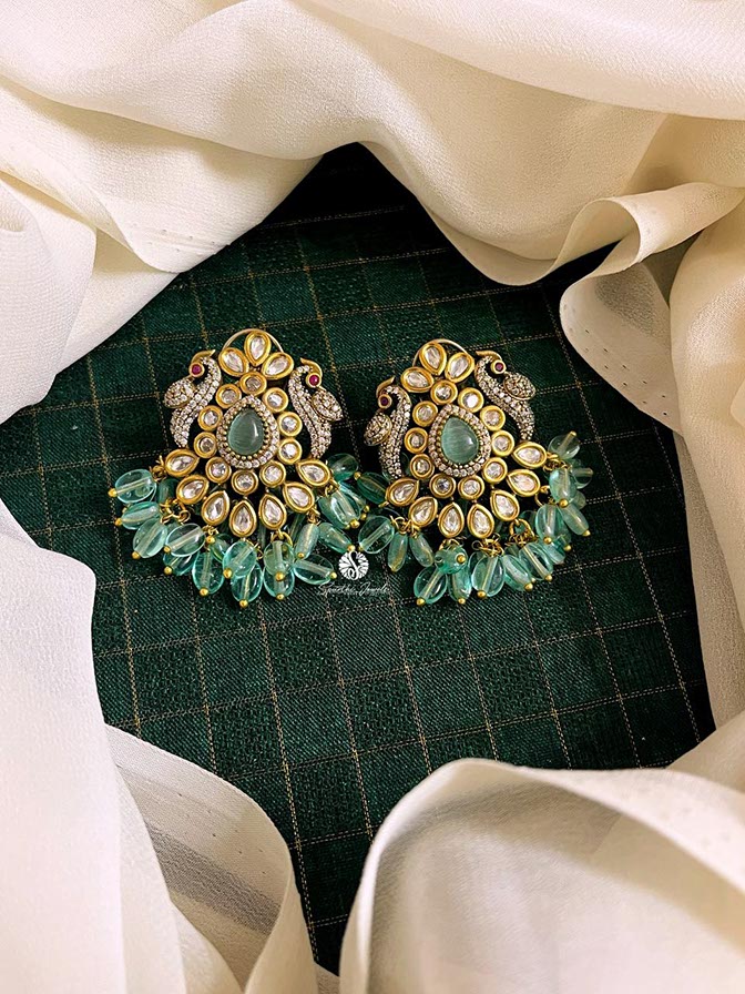 Mint Victorian Earrings - VE015