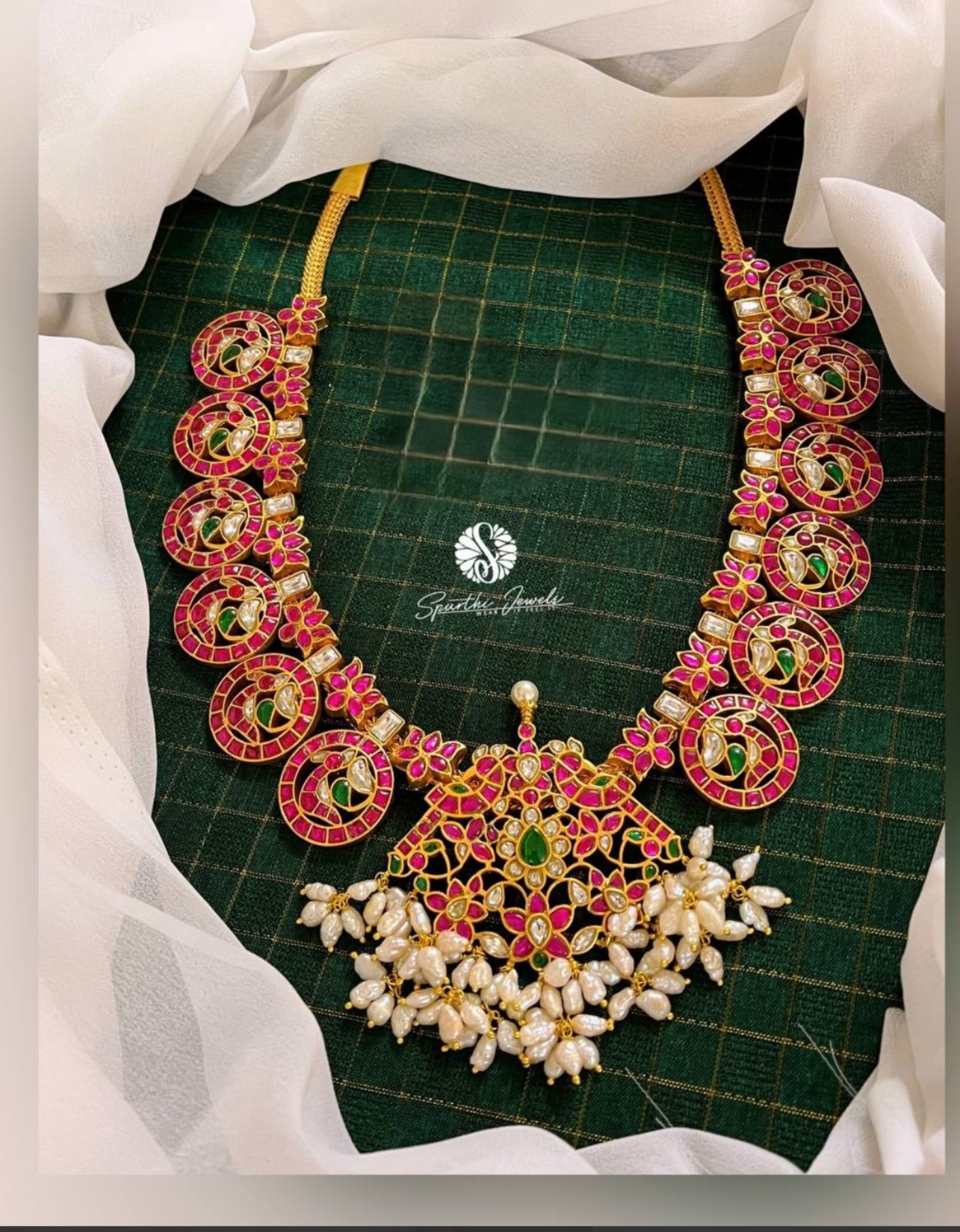 Kundan Bottumala With Earrings - KH005