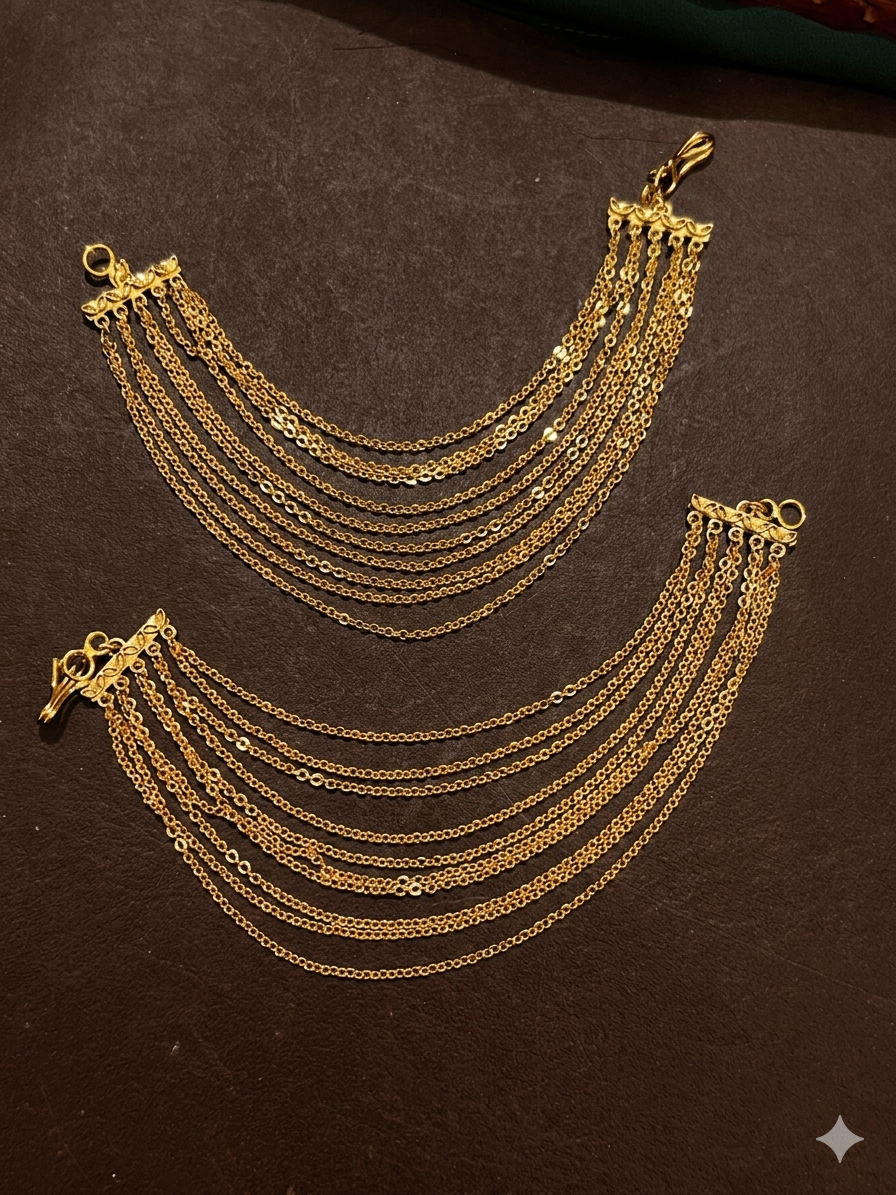 10 Layer Gold Chain Matilu - MT0090