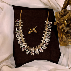 Mango Necklace with Multi Colour in Nakshi - NN00649