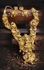 Lord Lakshmi pendent in Nakshi Haram - NH0029
