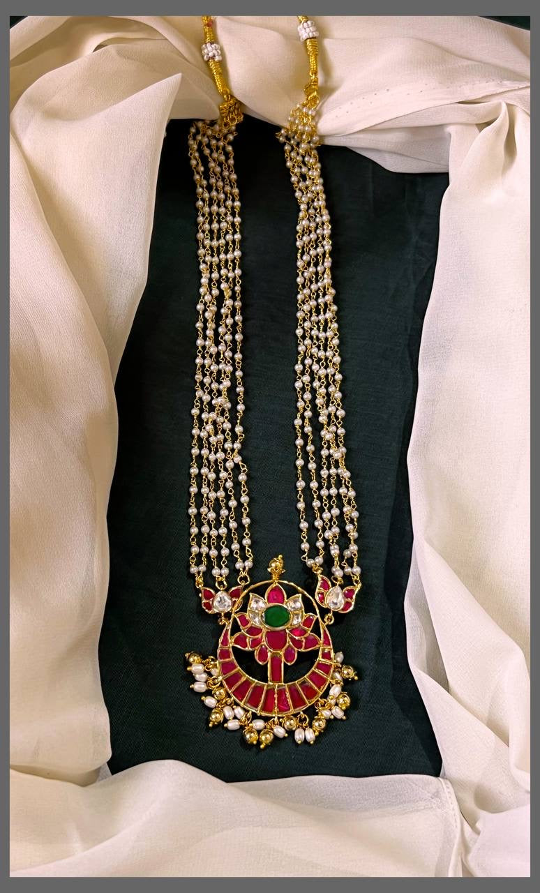 Kundan Pearl Necklace - KN0096
