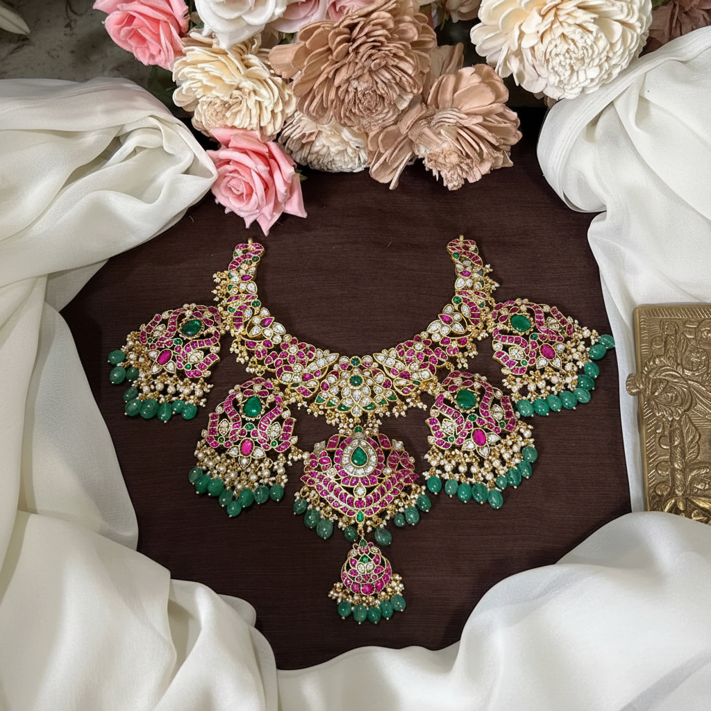Jadau Step necklace - KN00647