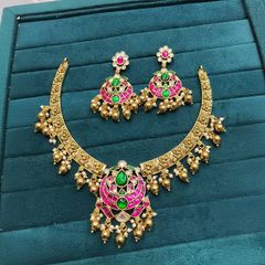 Jadau Kante With Earringd - KN00648