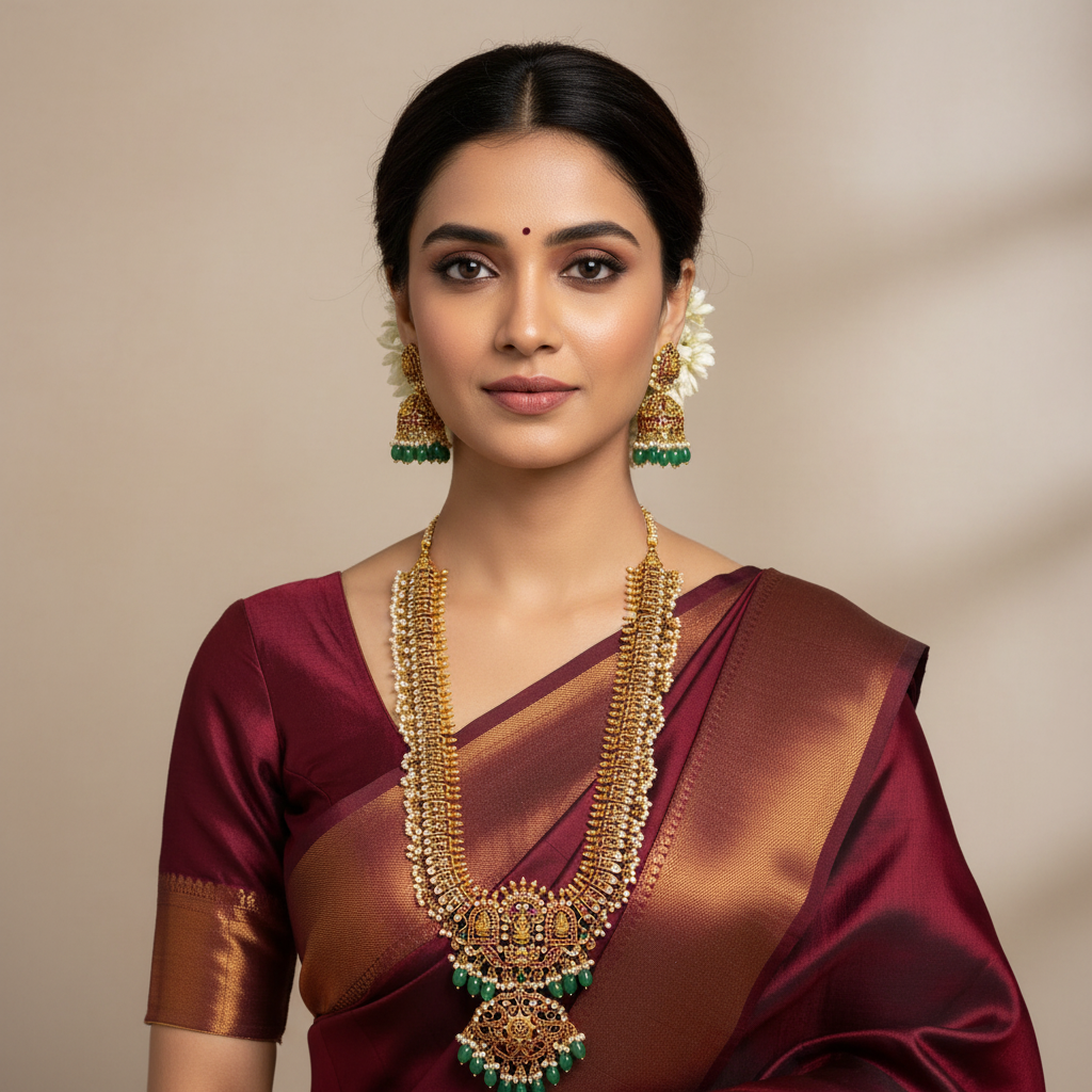 Lakshmi Kempu Guttipusalu - NH00439