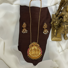 Nakshi Ram Parivar Pendant With Jhumki - NH00442