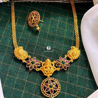 Laxmi Necklace with Earrings - NN0016