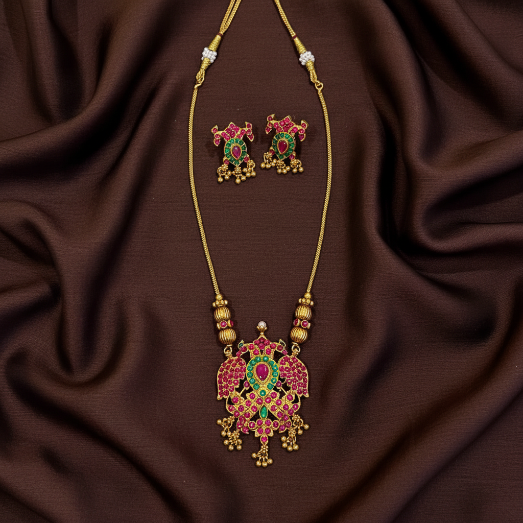 Pota Stone Gandaberunda Necklace - NN00887