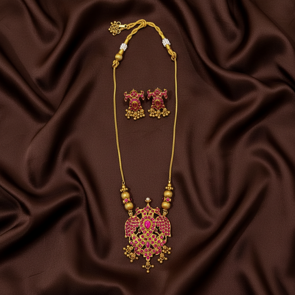 Pota Stone Gandaberunda Necklace - NN00887
