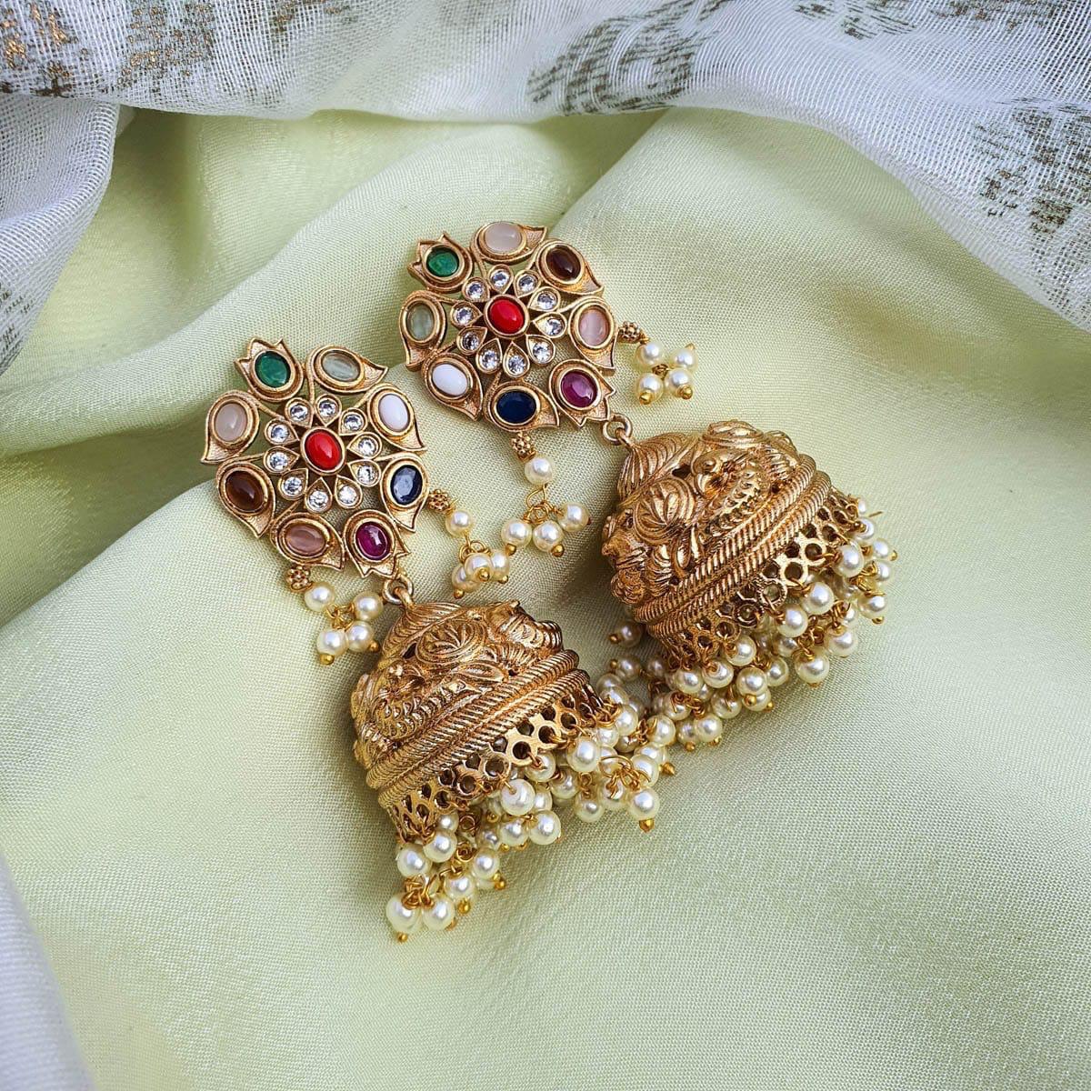 Navaratna Jhumkis - NE003