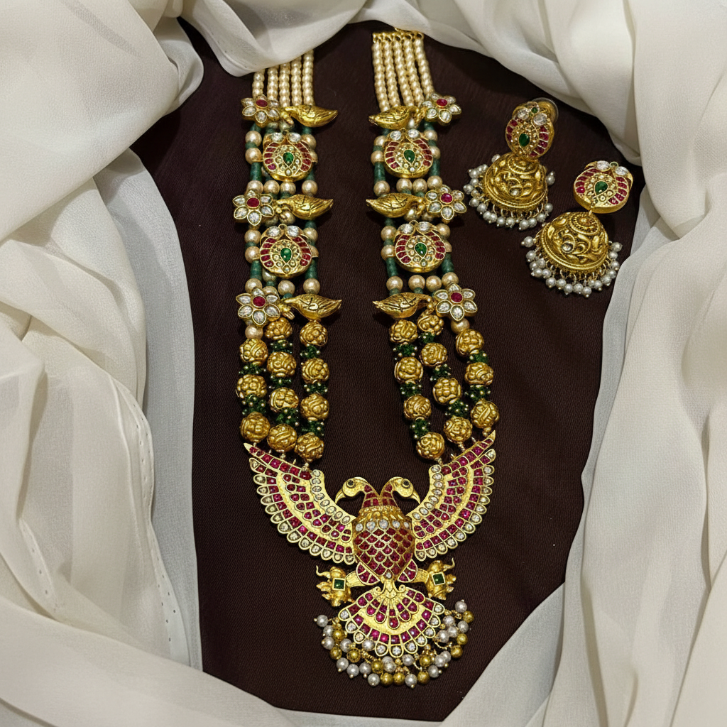Gandaberunda Beads Long Haram - PB00577