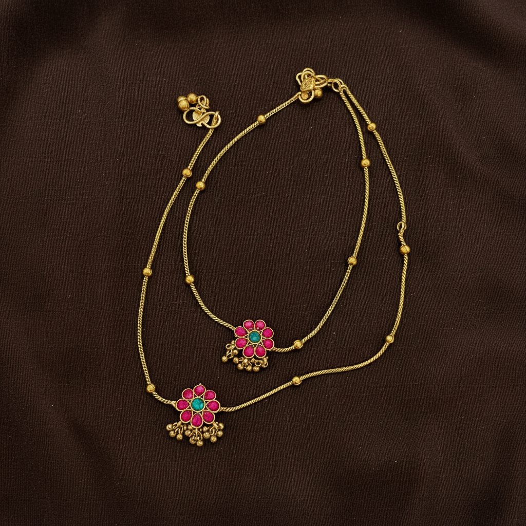 Jadau Leg Chain - PY0015