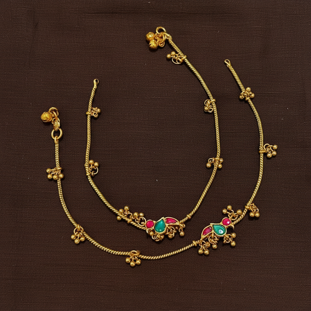 Jadau Leg Chain - PY0015