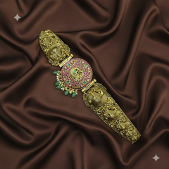 Beautiful Peacock Nakshi Waist Belt - WB0053