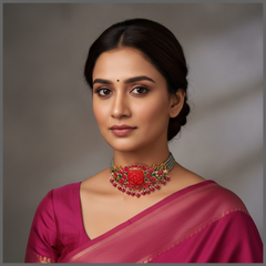 Multicolor Kundan Choker - KN00373