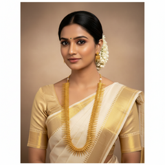 Kerala Style Traditional Haram in Gold Polish - NH00417