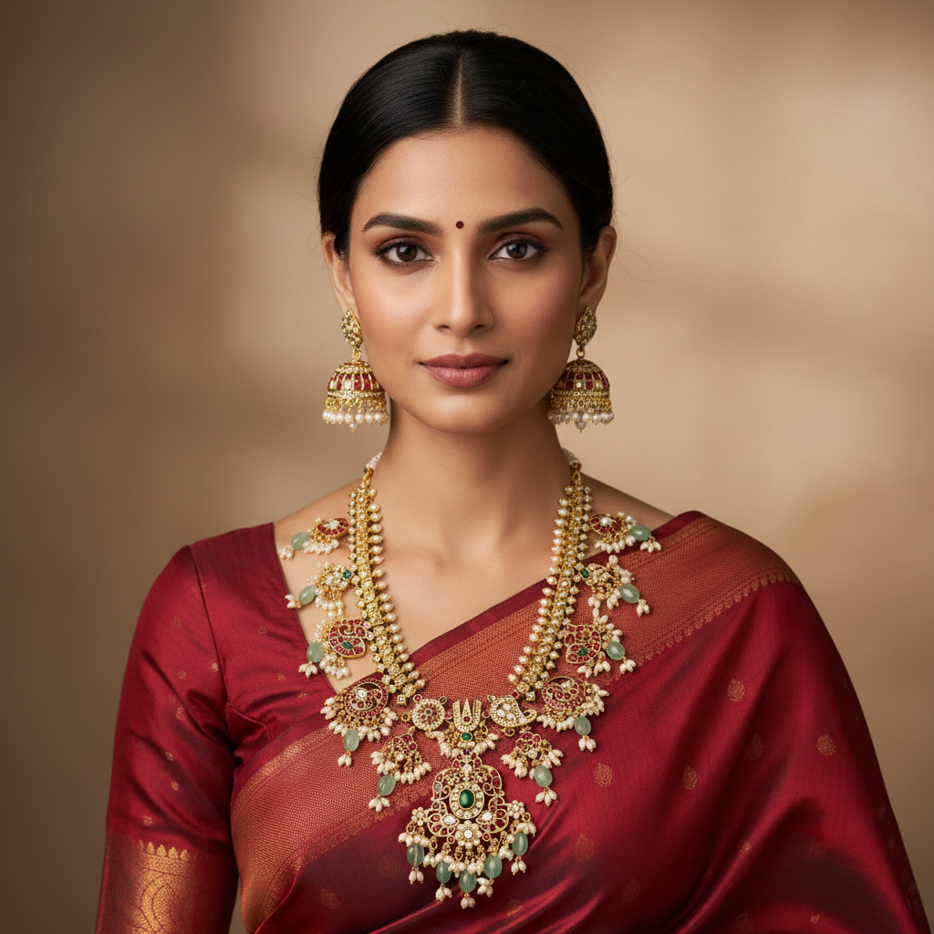 Ambani nakshi Guttipusalu Kempu Haram - NH0004