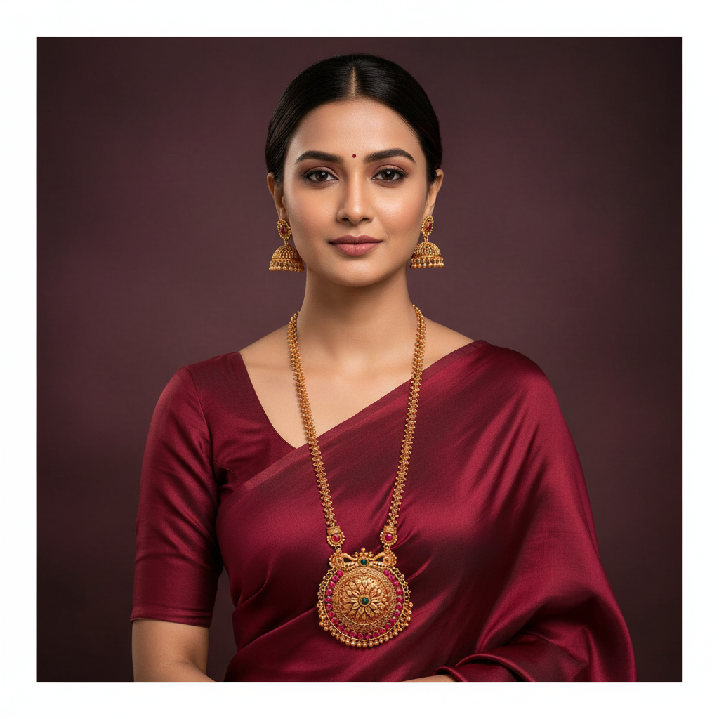 Beautiful Nakshi Haram With Jhumki - NH00393