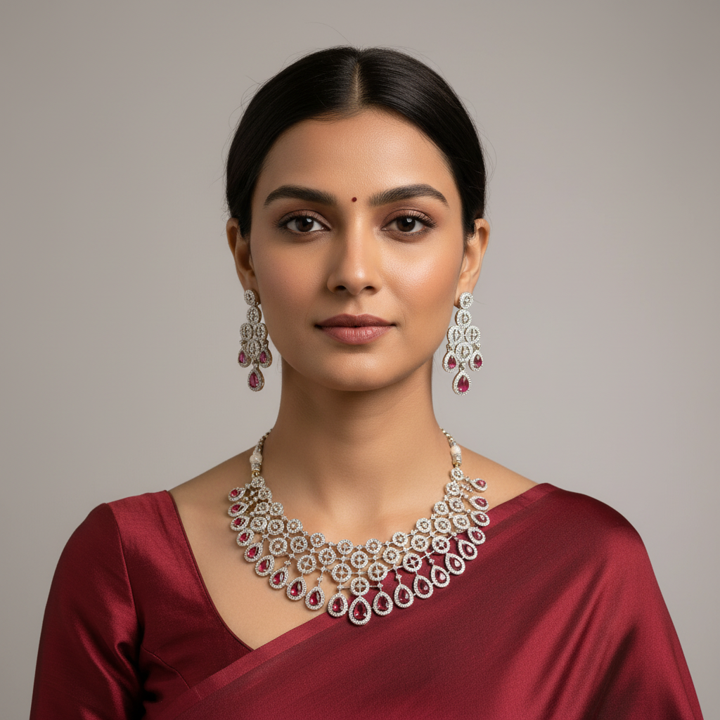 Elegant Diamond Necklace - DN0043