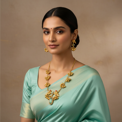 Designer Parrot Neckalce With Ghungroo - NN00937
