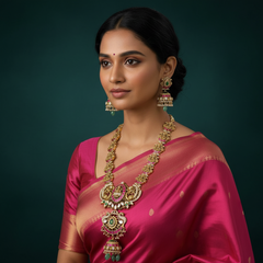 Victorian Jadau Lakshmi Haram - VH0039