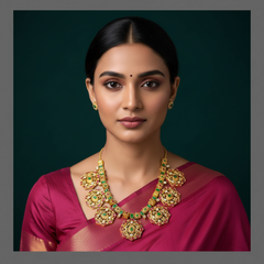 2 In 1 Necklace In Kundan - KN00458