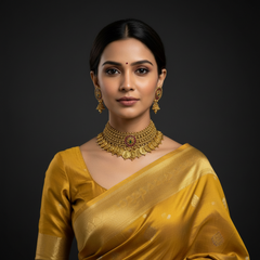 Grand Big Nakshi Lakshmi Peacock Kaasu Necklace - NN00957