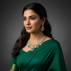 Emerald Designer Daimond Set - DN0033