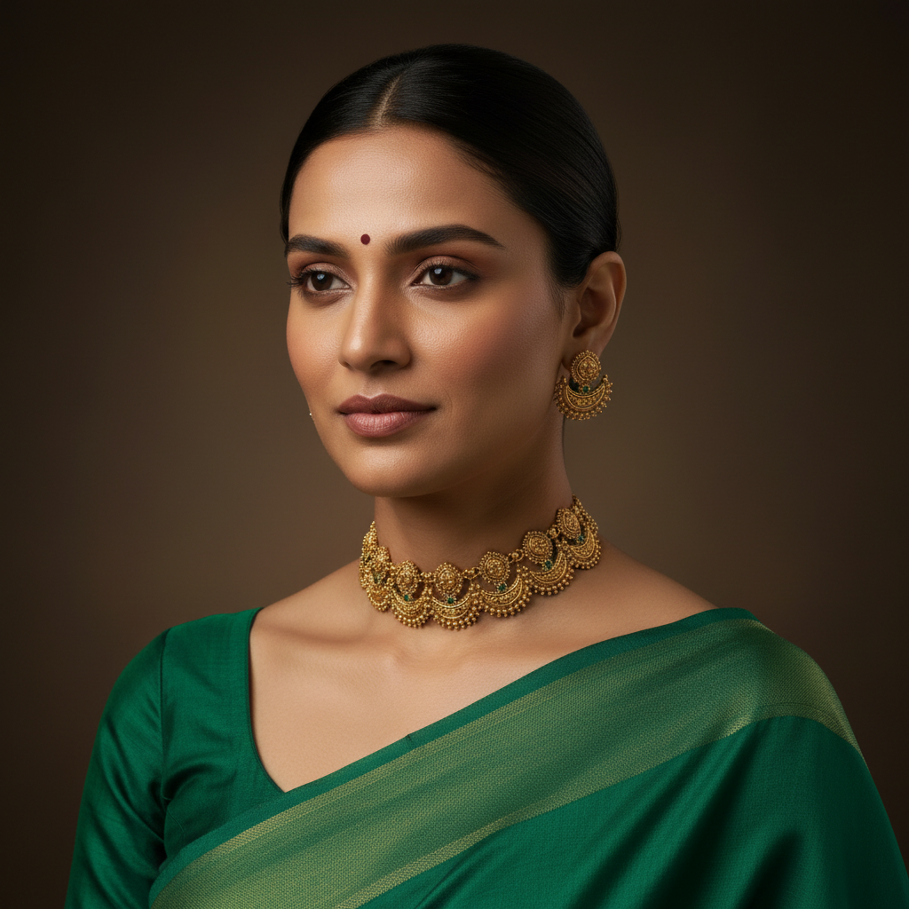 Nakshi Budget Friendly Neckalce With Earrings - NN00910
