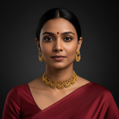 Nakshi Budget Friendly Neckalce With Earrings - NN00910