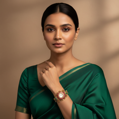 Jadau Emerald Stone Watch - BG00641