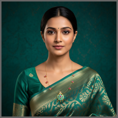 Beautiful Invisible Chain In Kundan - KN00436