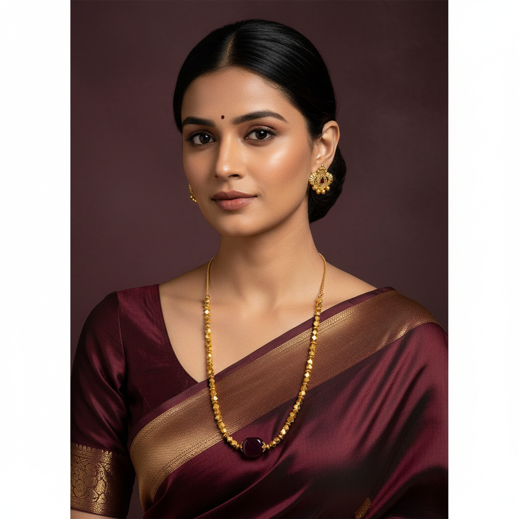 Antique Cute Simple Necklace With Colored Beads and Earring - NN00975