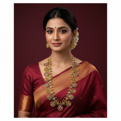 Beautiful Jadau Kundan Bottu Haram - KH00268