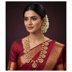 Beautiful Kundan Lakshmi Haram - KH00267