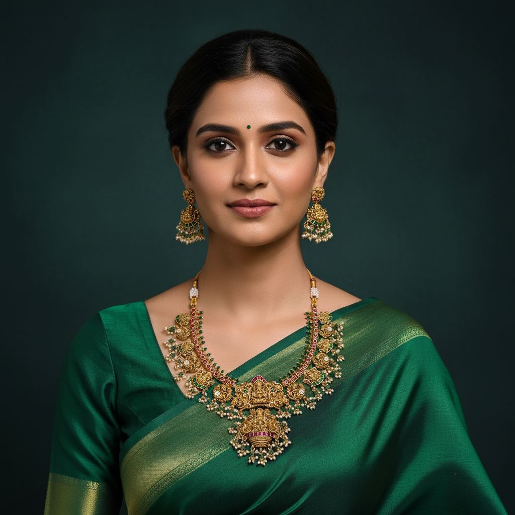 Beautiful Lakshmi Kundan Necklace - KN00520
