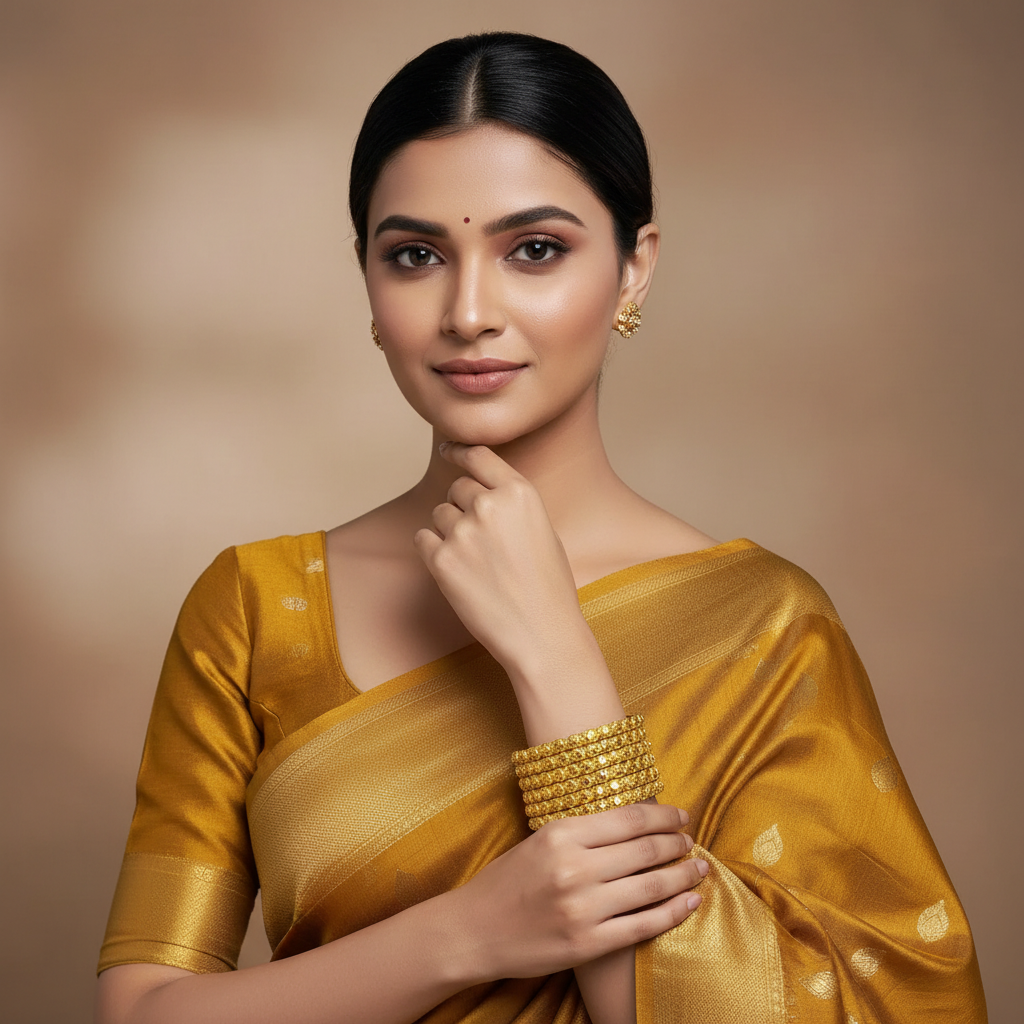 Gold Polish Bangles - BG00703