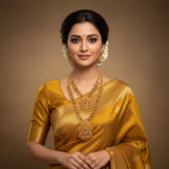Antique  Kerala Design Bridal Set in Nakshi - BR0042