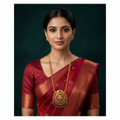 Beautiful Nakshi Haram with a stunning multicolor pendant - NH00343