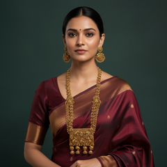 Beautiful Nakshi Haram Set with Matching Earrings – NH00367
