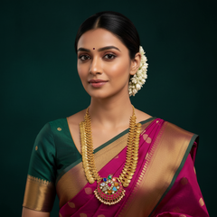 Chandbali Jadau Kundan Haram - KH0077