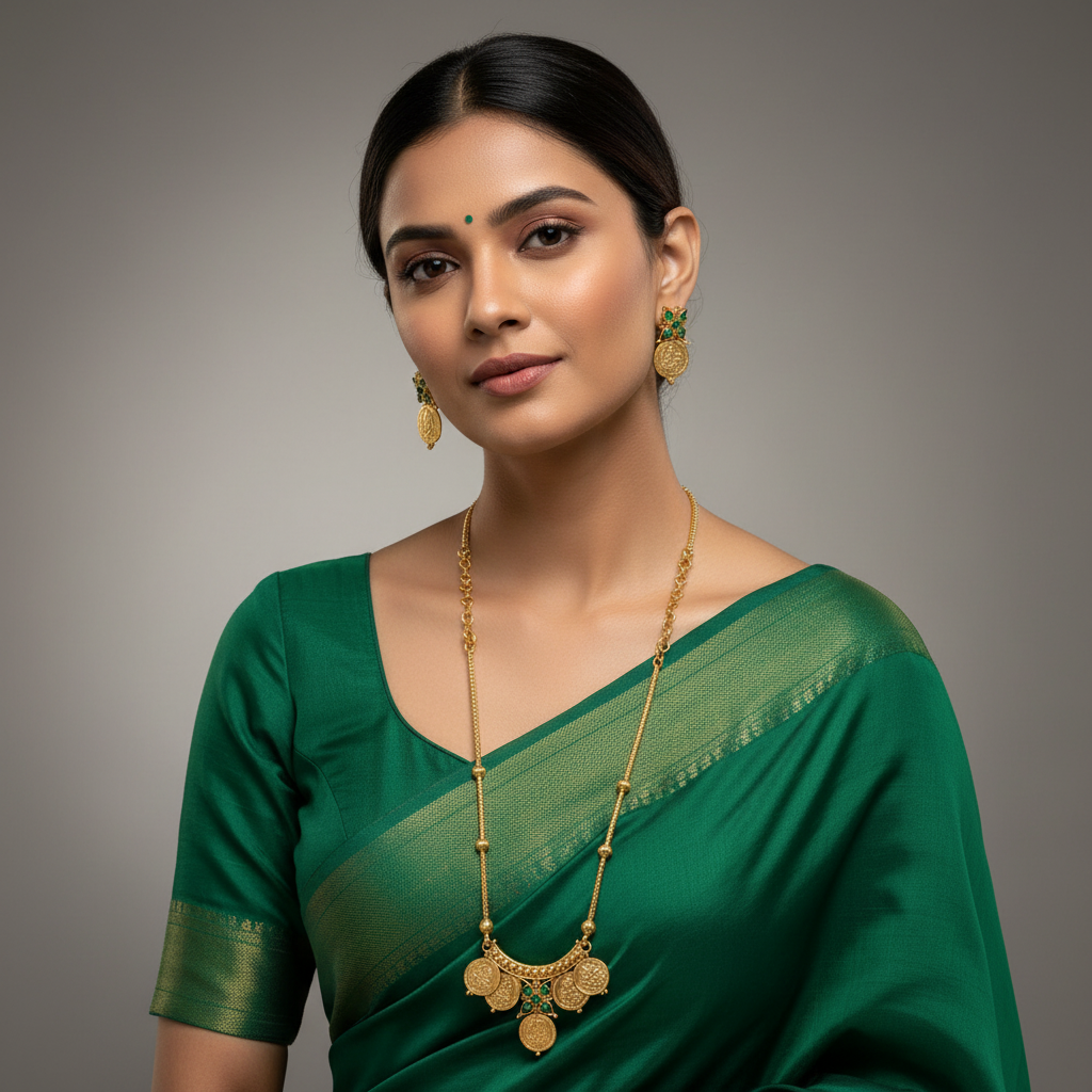 Micro Gold polish Cute Kasu Necklace - NN00963