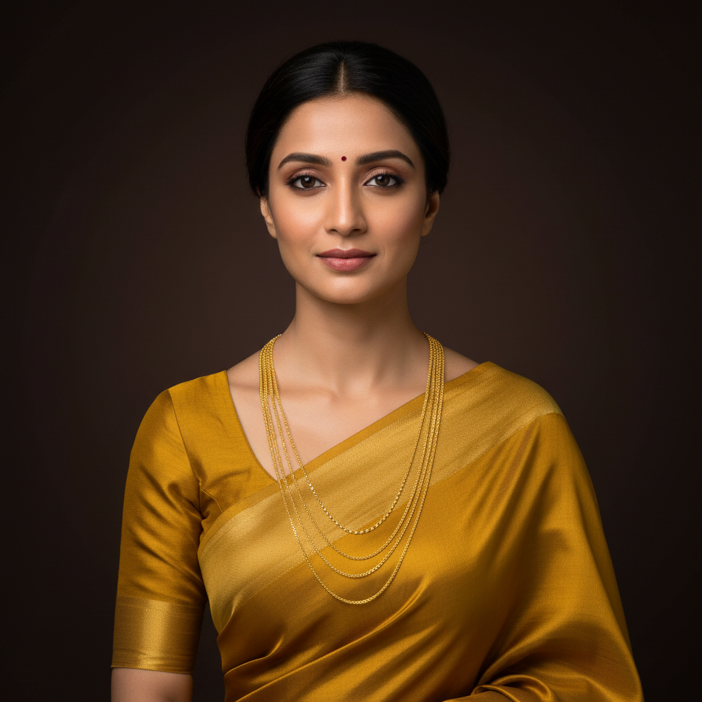 Beautiful Long Chain In Nakshi Haram - NH00227