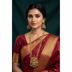 Beautiful Lakshmi Haram In Nakshi - NH00284