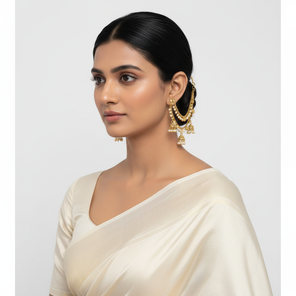 Antique Pearl Maatilu With Jhumkis - MT00105