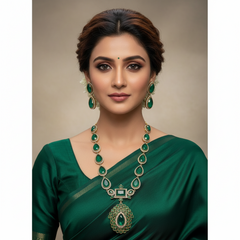 Elegant Victorian Emerald Haram - VH0032
