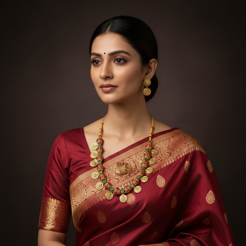 Kaasu necklace With Earings - NN00940