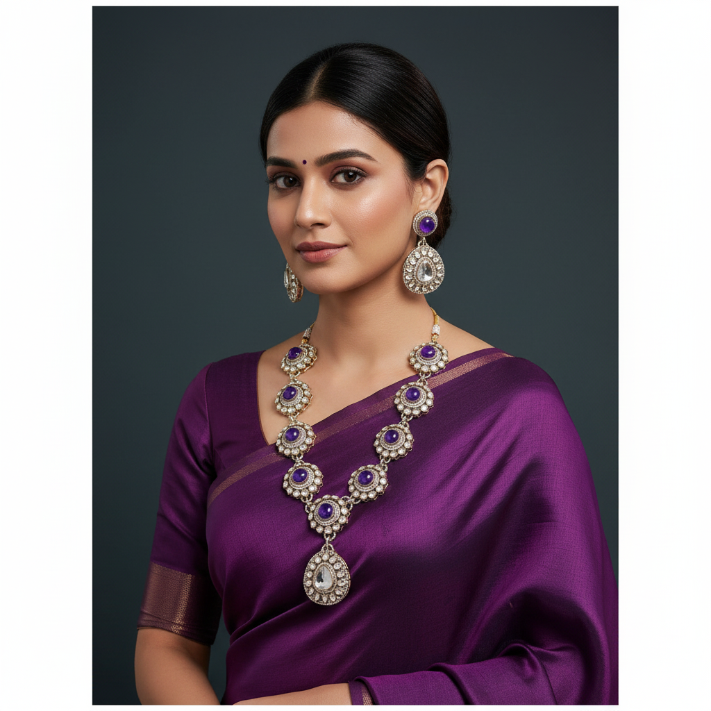 Elegant Victorian Emerald Haram - VH002