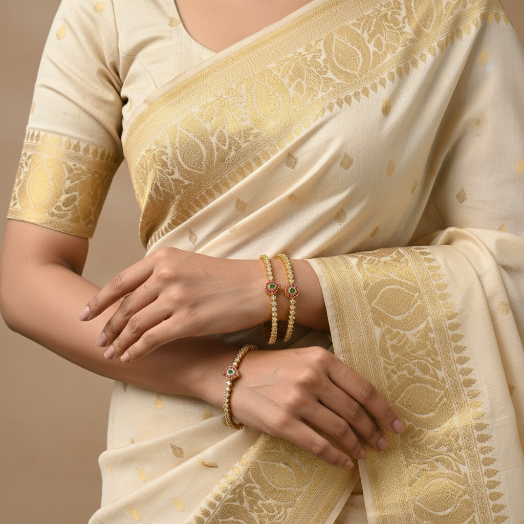 Mango CZ stone Bangles - BG00635