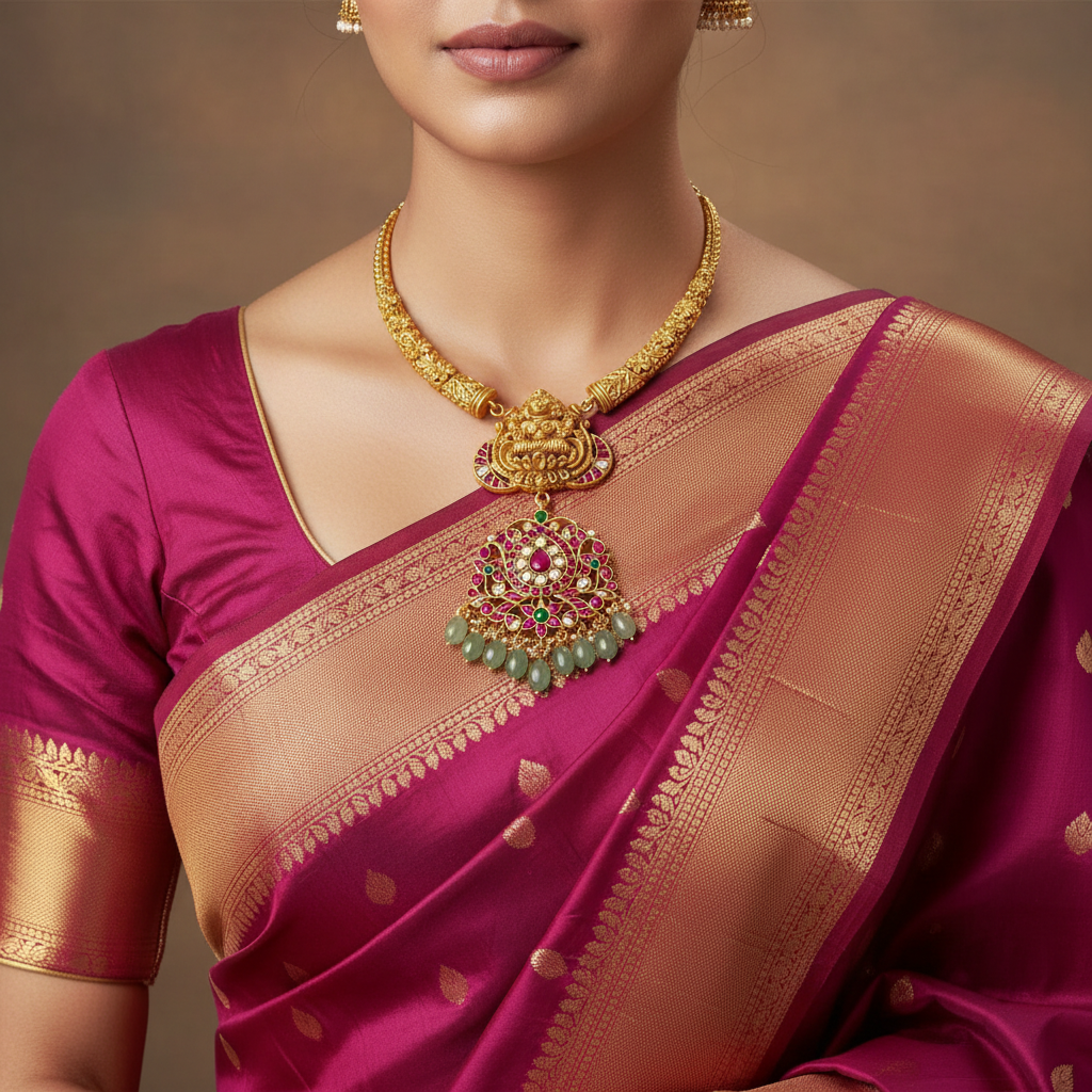 Jadau Gold Replica Kante Set - KN0072